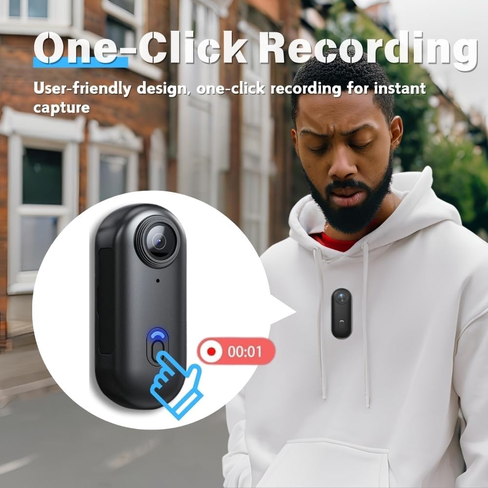 4K Mini Bodycam Action Camera Outdoor Sports Wide Angle Cam Magnetic Wearable Video Recorder Sports Dv For Fishing Cycling Surfing