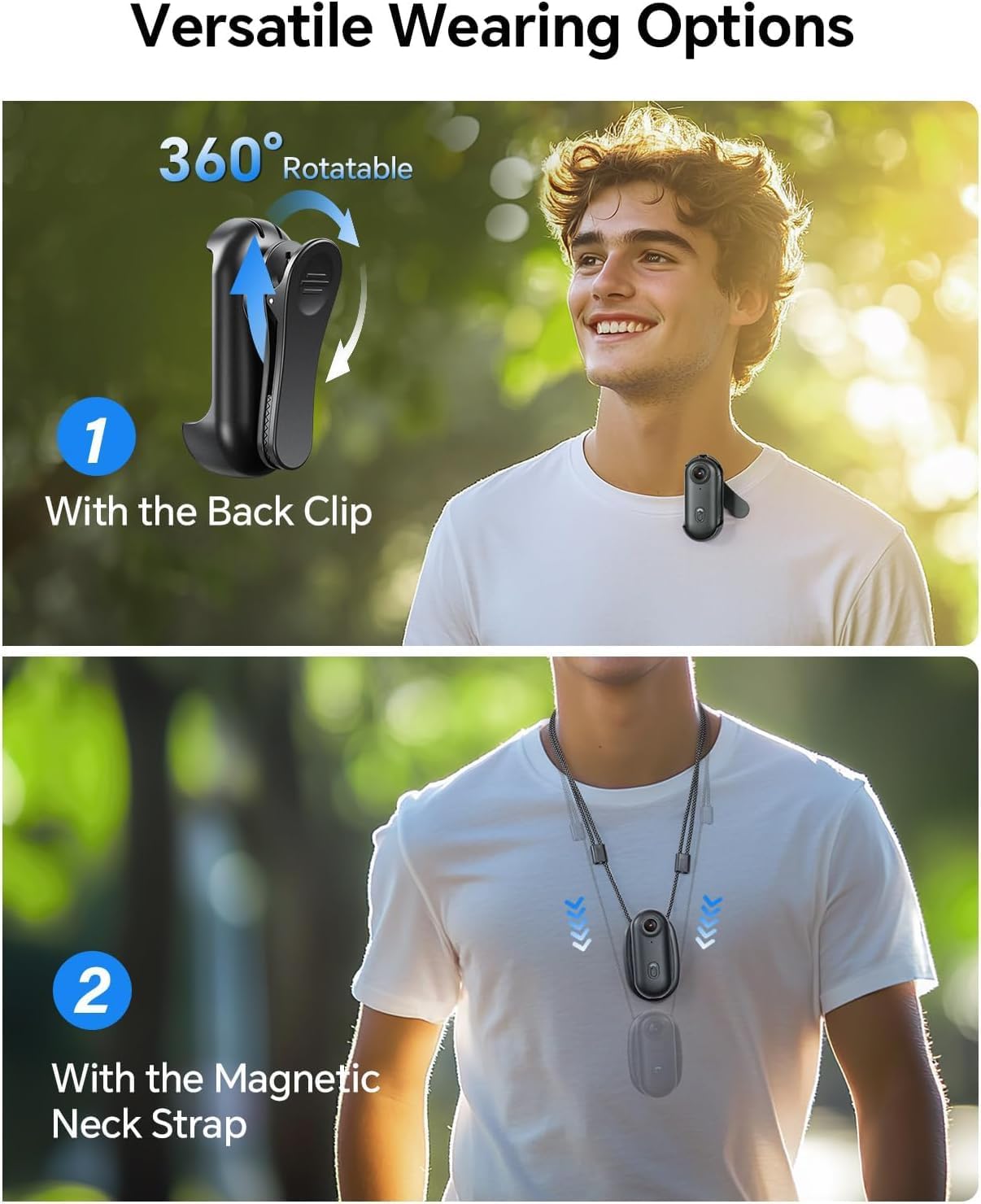 4K Mini Bodycam Action Camera Outdoor Sports Wide Angle Cam Magnetic Wearable Video Recorder Sports Dv For Fishing Cycling Surfing