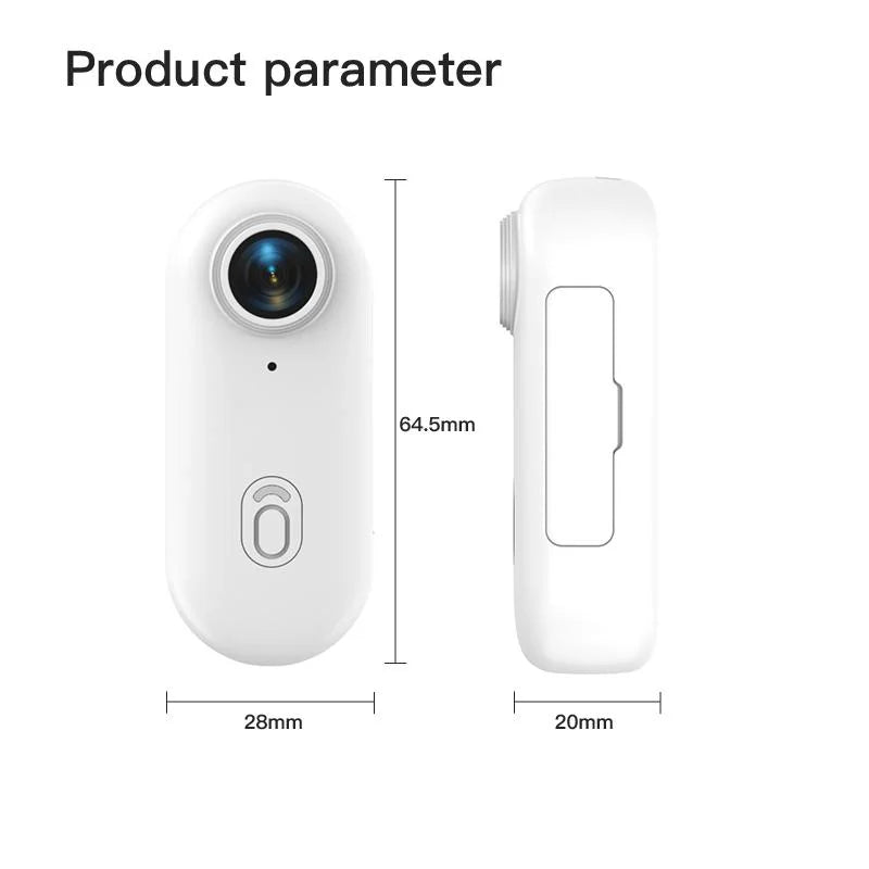 4K Mini Bodycam Action Camera Outdoor Sports Wide Angle Cam Magnetic Wearable Video Recorder Sports Dv For Fishing Cycling Surfing