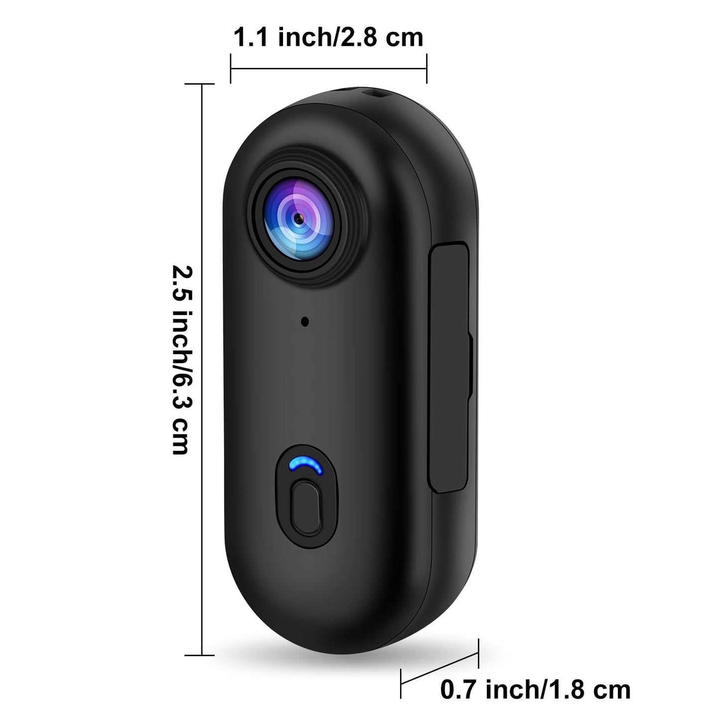 4K Mini Bodycam Action Camera Outdoor Sports Wide Angle Cam Magnetic Wearable Video Recorder Sports Dv For Fishing Cycling Surfing