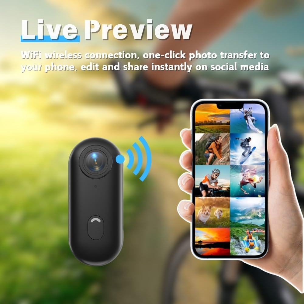 4K Mini Bodycam Action Camera Outdoor Sports Wide Angle Cam Magnetic Wearable Video Recorder Sports Dv For Fishing Cycling Surfing