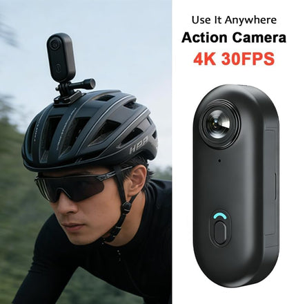 EIS Stabilized Wearable POV Action Camera