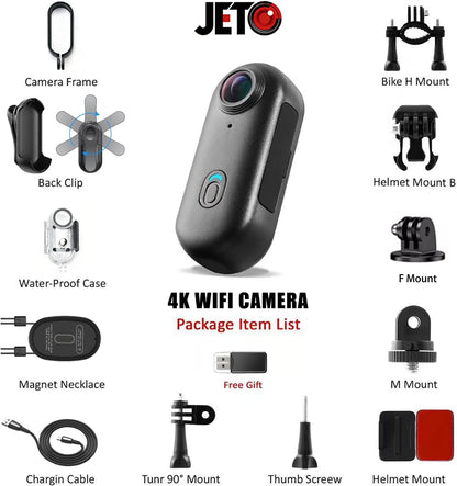 EIS Stabilized Wearable POV Action Camera