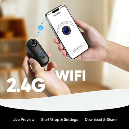 EIS Stabilized Wearable POV Action Camera