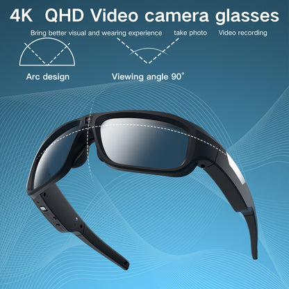 4K HD Body Camera Glasses - Capture Life's Moments with 2-Hour Video Recording, 64GB Storage, and Hands-Free Convenience - Ideal for Cycling, Motorcycling, Driving, Fishing, and Outdoor Adventures