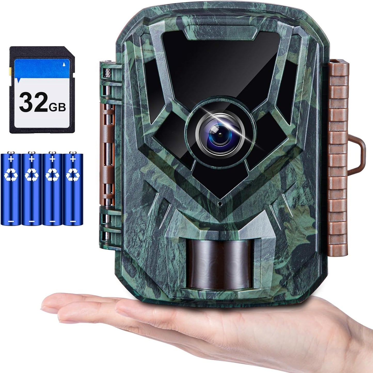 Trail Camera 36MP 2.7K, Mini Game Camera with Night Vision 0.1s Trigger Time Motion Activated 130°Wide-Angle, Waterproof Trail Cam with 2.0” HD TFT Screen, Hunting Camera for Wildlife Monitoring