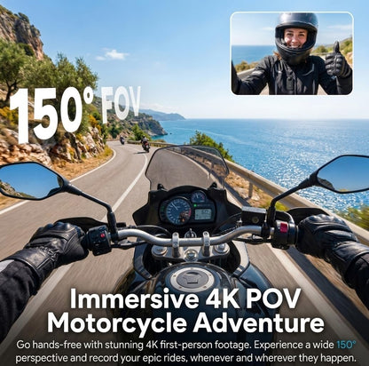 EIS Stabilized Wearable POV Action Camera