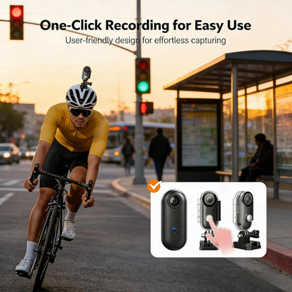 EIS Stabilized Wearable POV Action Camera