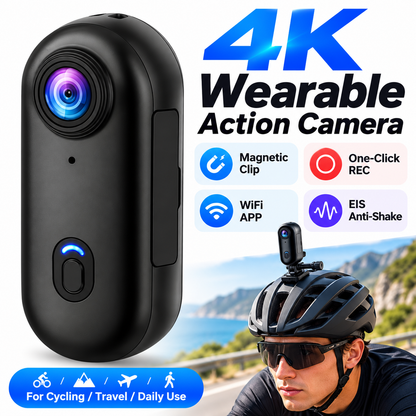 EIS Stabilized Wearable POV Action Camera