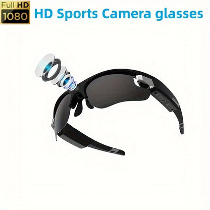 Smart Glasses Mini Camera 1080P HD Camcorder Sunglasses Polarized Lens UV Proof Action Camera Outdoors Bicycle Sport DV Video Recorder