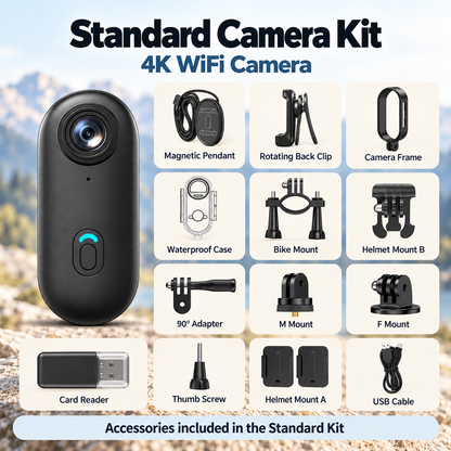 EIS Stabilized Wearable POV Action Camera
